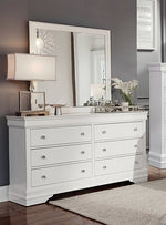 Pompei (White) Dresser & Mirror