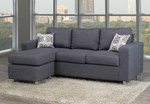 Sectional W/Reversible Chaise Grey Fabric - IF 9325