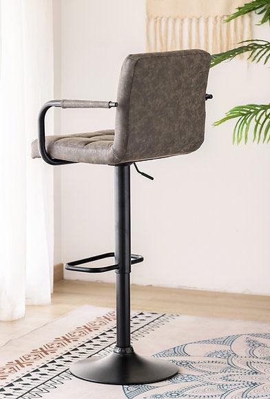 Grey & Black PU Upholstered Bar Stools - ST-7705-7706