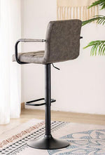Grey & Black PU Upholstered Bar Stools - ST-7705-7706