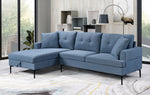 LHF Sectional Blue Fabric - IF 9065