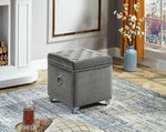 Stylish Velvet Storage Ottoman - IF-6295-6296-6297