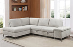 LHF Sofabed Sectional Grey Boucle Fabric - IF 9023
