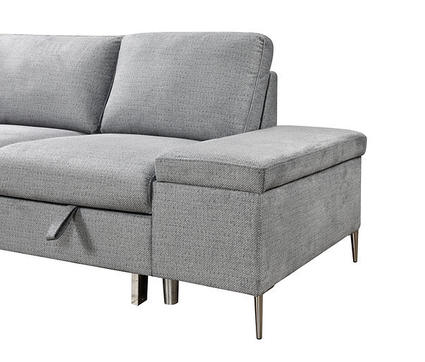 LHF Sofabed Sectional Grey Fabric - IF 9022