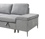 LHF Sofabed Sectional Grey Fabric - IF 9022