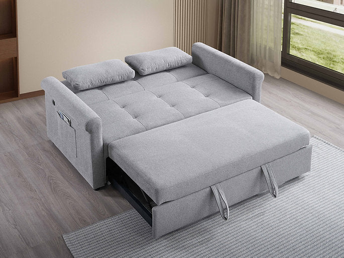 Sofabed (Medium) Grey Fabric - IF 9045