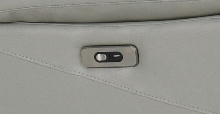 Sofa Set Recliner Light Grey Leather Match- IF 8130