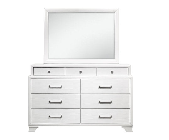 Jordyn (White) Dresser & Mirror