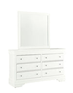 Pompei (White) Dresser & Mirror