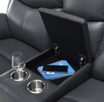 Sofa Set Recliner Grey Leather Match- IF 8121