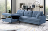 LHF Sectional Blue Fabric - IF 9065