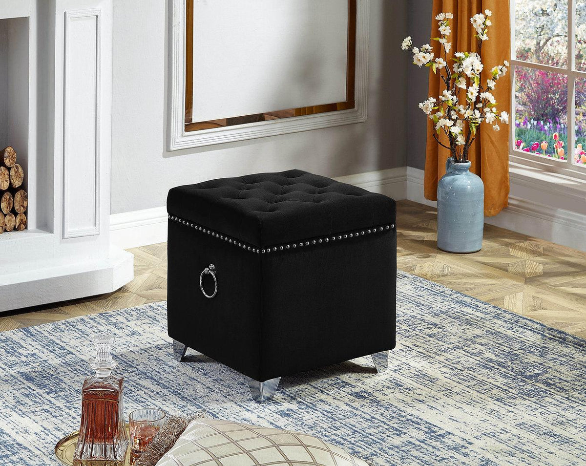 Stylish Velvet Storage Ottoman - IF-6295-6296-6297