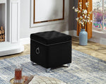 Stylish Velvet Storage Ottoman - IF-6295-6296-6297