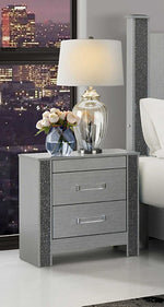 Logan-Silver Night Stand