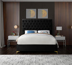 Bed Black-IF-5643 Chrome or Gold Legs