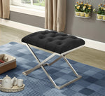 Elegant Velvet Fabric Bench - IF-6290-6291-6292