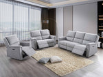 Sofa Set Recliner Grey Fabric - IF 8155