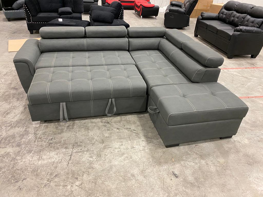 Carolina Sectional Sofa With Pullout Bed
