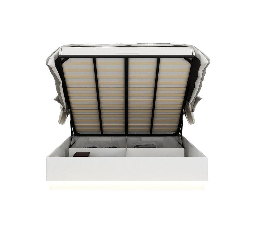 Taylor High Gloss White Lacquer Bedroom Set