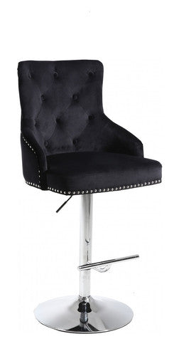 ST 6021 Bar Stool - Black Velvet