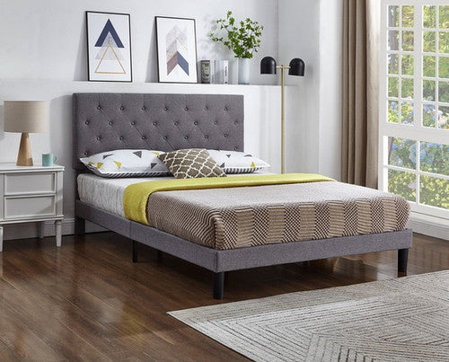IF 5383 78" King Bed (Grey Fabric)