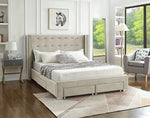 Percival 60" Queen Bed (Creme)