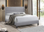 Verity 60" Queen Bed (Grey PU)