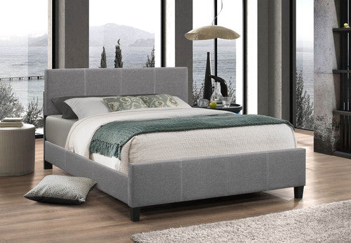 Fenwick 60" Queen Bed (Grey Fabric)