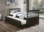Everleigh Single/Single Captain Bed E spresso