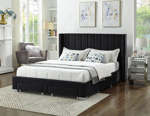Orson 78" King Bed (Black)