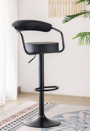 ST 7560 Bar Stool - Black PU