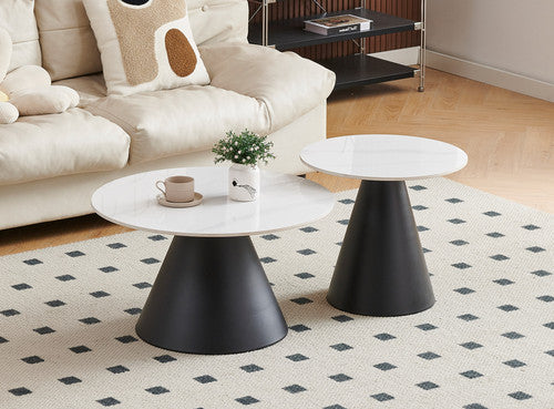 Bellweather 2Pc Coffee Tbl Set (Snowy White Stone)