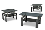 Umbria 3Pc Coffee Set (1xCoffee 2xEnds) (Grey Faux Marble)