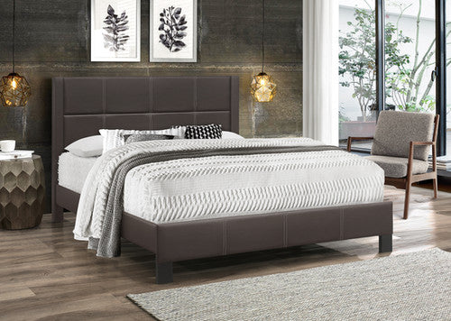 Ursula 39" Single Bed (Brown PU)