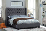 IF 5897 Grey Fabric 60" Queen Bed