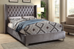 IF 5890 Grey Velvet 54" Double Bed