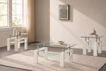 Wexford End Table (Glossy White)