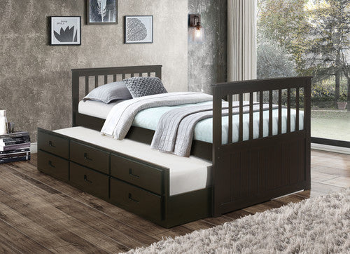 Everleigh Single/Single Captain Bed Grey