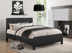 Peregrine 60" Queen Bed (Black PU)