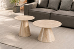 Draycott 2Pc Coffee Tbl Set (Lt Travertine Stone)