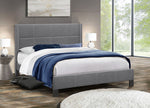Ximena 54" Double Bed (Dark Grey Fabric)