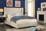 IF 5892 60" Queen Bed (Creme Velvet)